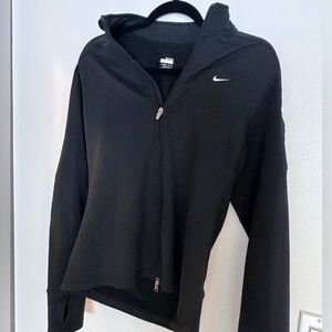 Nike Women's L Black Zip-Up, micro-fleece performance jacket